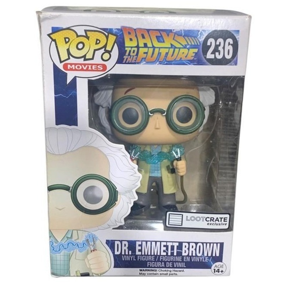 Funko Pop Movies Back to the Future Dr Emmett Brown 236 Loot Crate Exclusive